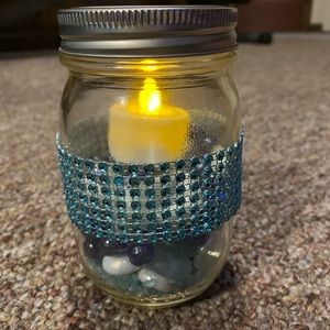Cute mason jar light.